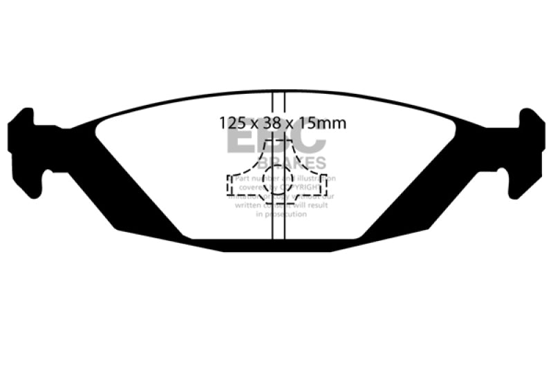 YellowStuff Rear Brake Pads - DP4635R EBC