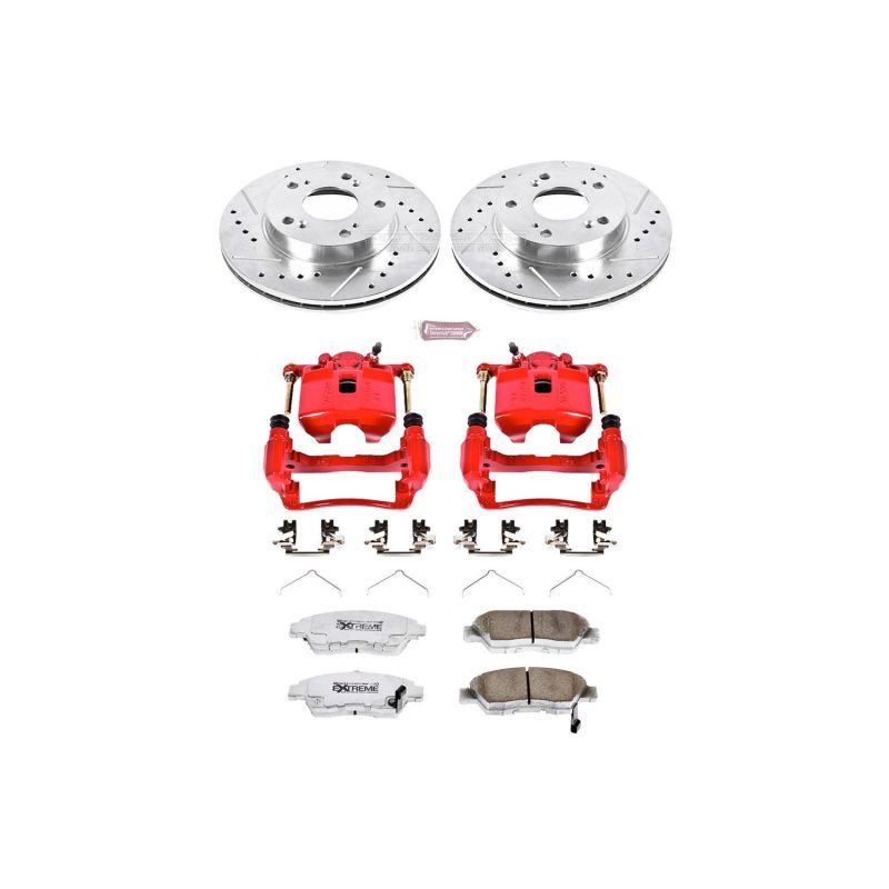 Power Stop 02-06 Acura RSX Front Z26 Street Warrior Brake Kit w/Calipers PowerStop