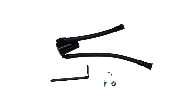 J&L 23-25 Ford F-150 Raptor R Oil Separator 3.0 Passenger Side - Black Anodized J&L