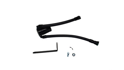 J&L 23-25 Ford F-150 Raptor R Oil Separator 3.0 Passenger Side - Black Anodized J&L