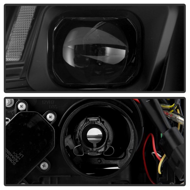 Spyder 13-16 Audi A4/S4 Halogen Model Only Projector Headlights - Black PRO-YD-AA413HALSI-BK SPYDER