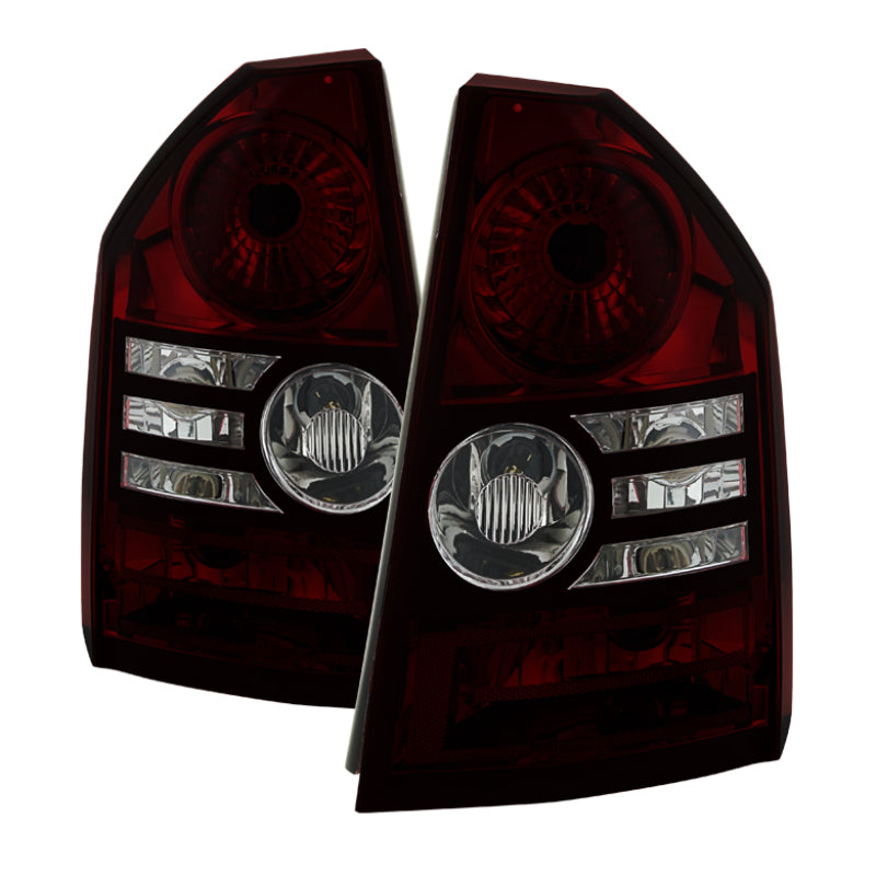 Xtune Chrysler 300 2008-2010 OEM Style Tail Lights -Red Smoked ALT-JH-C308-OE-RSM SPYDER