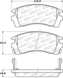 StopTech Premium Ceramic Front Brake Pads - 308.05090