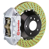 Brembo 04-11 612 Scaglietti Rear GT BBK 4 Piston Cast 380x28 2pc Rotor Drilled-Silver