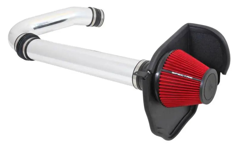 Spectre 11-17 Challenger/Charger 3.6L Air Intake Kit - Polished w/Red Filter Spectre