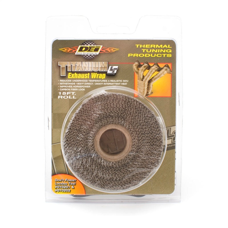 DEI Exhaust Wrap 1in x 15ft - Titanium DEI