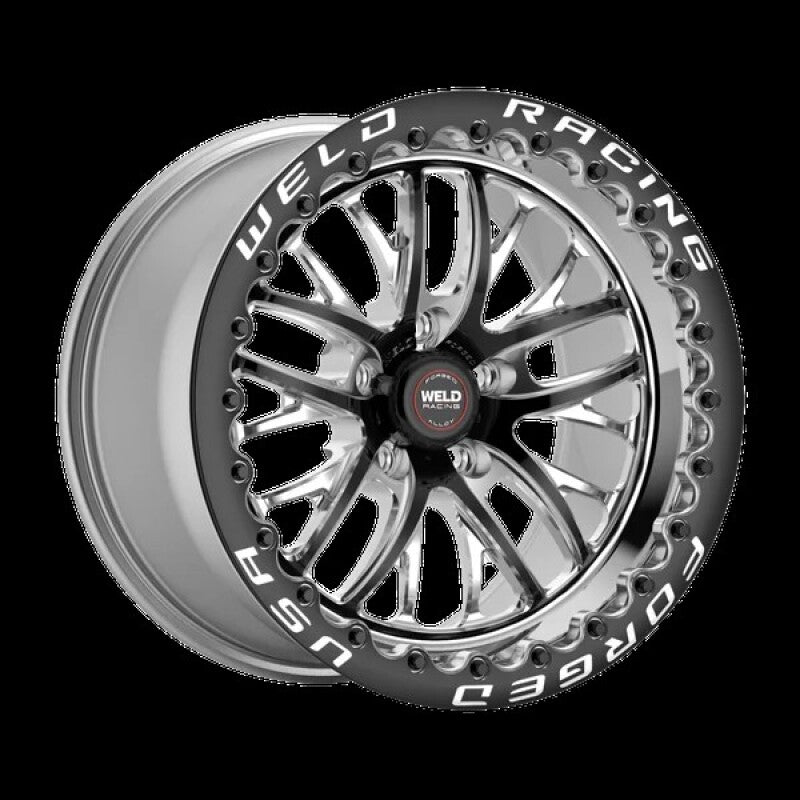 Weld S82 15x10 / 5x4.75 BP / 7.5 BS / 51 ET Black Wheel (Medium Pad) - Single Beadlock