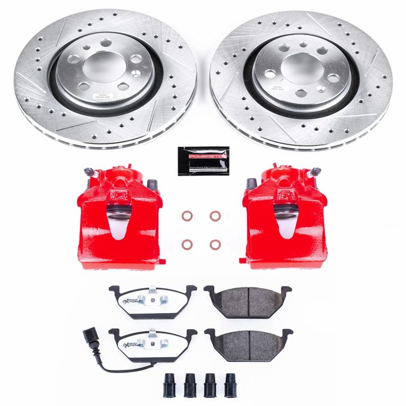 Power Stop 06-99 Volkswagen Beetle Front Z26 Street Warrior Brake Kit w/Calipers PowerStop
