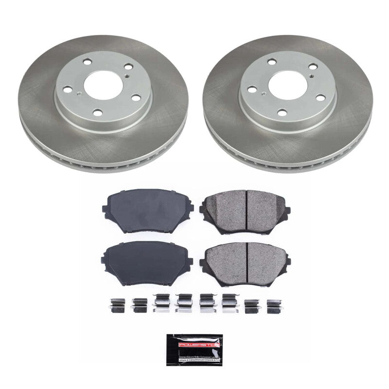 Power Stop 01-05 Toyota RAV4 Front Semi-Coated Rotor Kit PowerStop