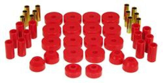 Prothane Total Vehicle Suspension Bushing Kit for 1955–1973 Jeep CJ5/CJ7, Red – 1-2001