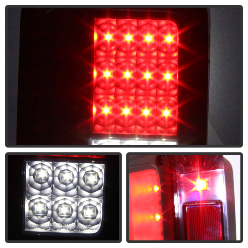 Spyder Jeep Wrangler 07-15 LED Tail Lights Black Smoke ALT-YD-JWA07-LED-BSM SPYDER