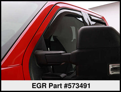 EGR 15+ Ford F150 Crew Cab In-Channel Window Visors - Set of 4 (573491)