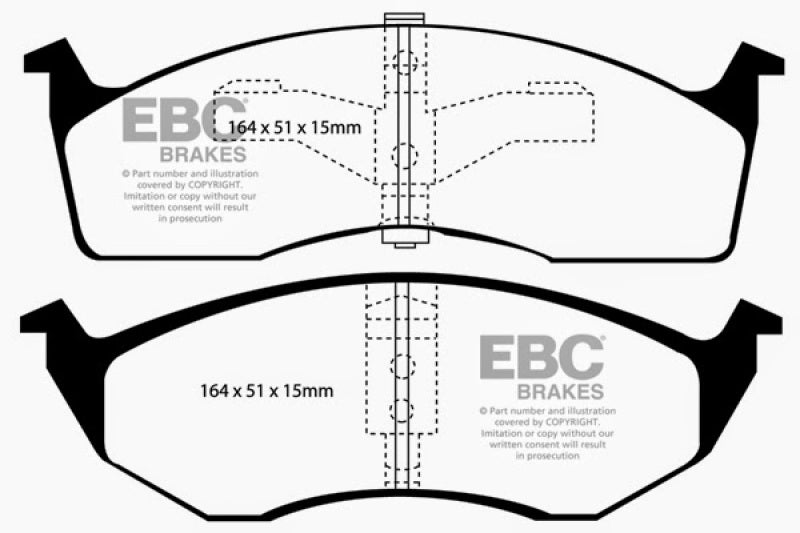 EBC YellowStuff Front Brake Pads - DP41065R