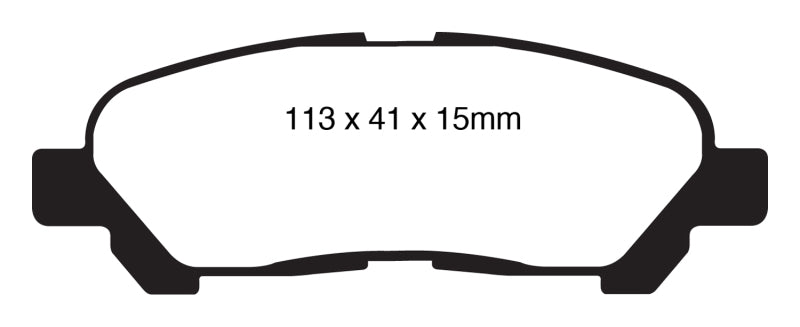EBC GreenStuff Rear Brake Pads - DP61838 EBC