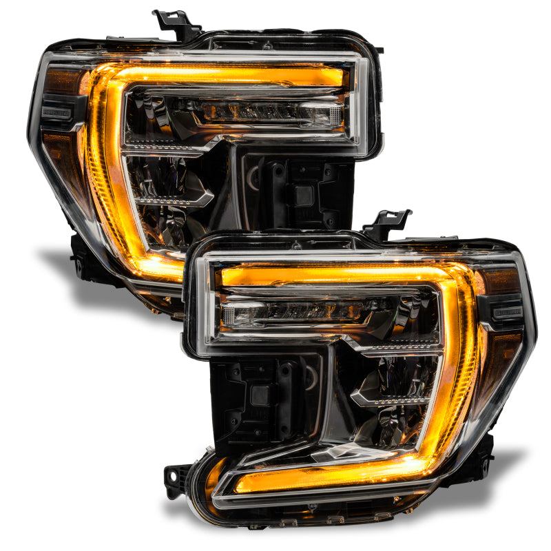 Oracle 19-21 GMC Sierra 1500 RGB+W Headlight DRL Upgrade Kit - ColorSHIFT w/o Controller