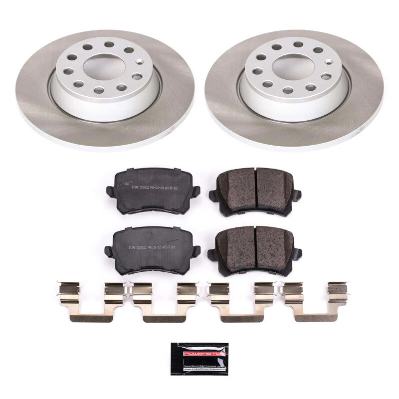 Power Stop 17-18 Volkswagen Tiguan Limited Rear Semi-Coated Rotor Kit PowerStop