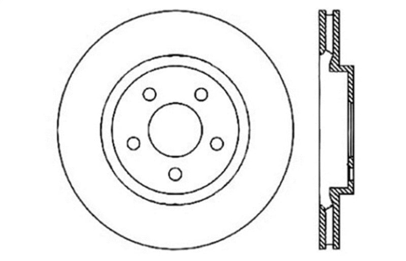 StopTech Drilled Sport Brake Rotor Stoptech