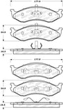 StopTech Premium Ceramic Front Brake Pads - 308.04770