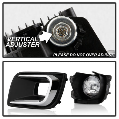Spyder Toyota Sequoia 2018-2020 OEM Style LED Fog Lights w/OEM Fit Switch - Clear SPYDER