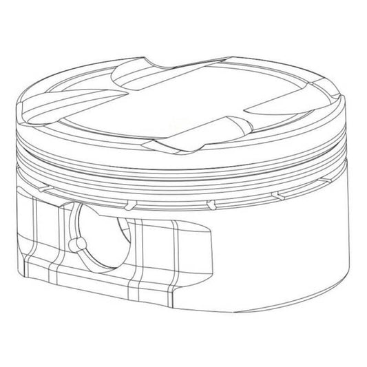 CP Pistons 1.5mm Steel Napier Back Cut 2nd Ring 4.095 Bore Taper Hook Groove