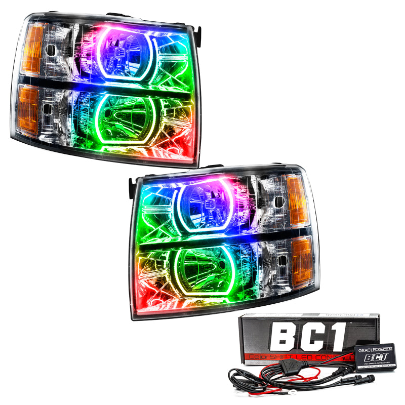 Oracle 07-13 Chevrolet Silverado SMD HL - Square - ColorSHIFT w/ BC1 Controller SEE WARRANTY