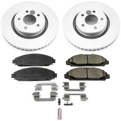 Power Stop 15-19 Ford Mustang Front Z17 Evolution Geomet Coated Brake Kit PowerStop