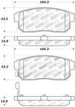 Load image into Gallery viewer, StopTech Premium Ceramic Rear Brake Pads - 308.09000