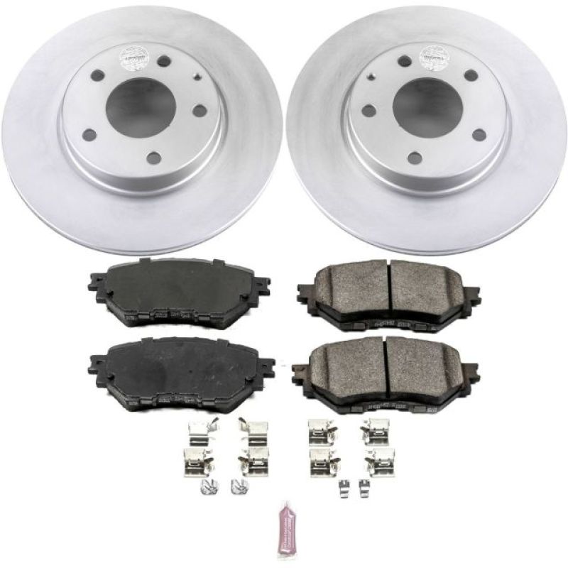Power Stop 14-16 Mazda 3 Front Z17 Evolution Geomet Coated Brake Kit PowerStop