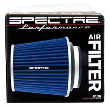 Spectre Adjustable Conical Air Filter 5-1/2in. Tall (Fits 3in. / 3-1/2in. / 4in. Tubes) - Blue Spectre