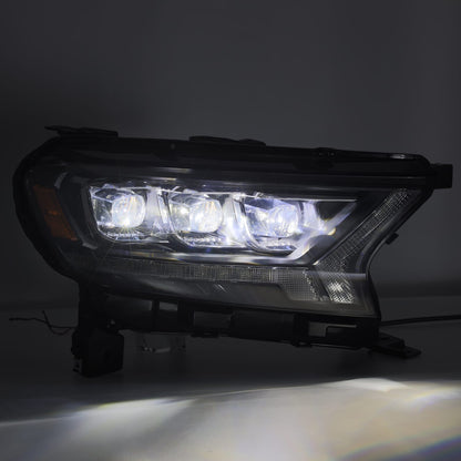 AlphaRex 19-22 Ford Ranger NOVA-Series LED Projector Headlights Alpha-Black - 880123 AlphaRex