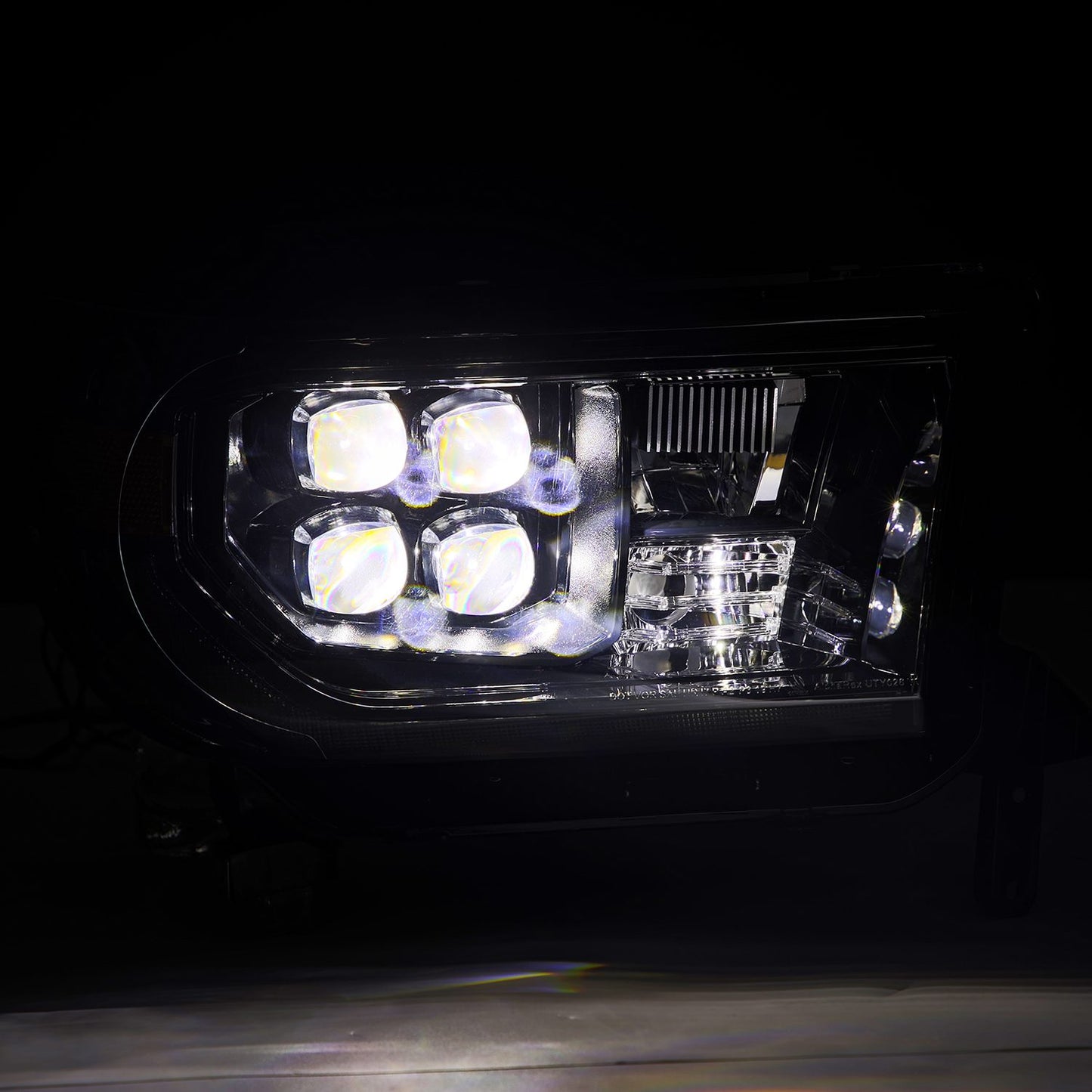 AlphaRex 880820 07-13 Toyota Tundra/08-17 Toyota Sequoia MK II NOVA-Series LED Projector Headlights Alpha-Black (With Level Adjuster) - 880820 AlphaRex