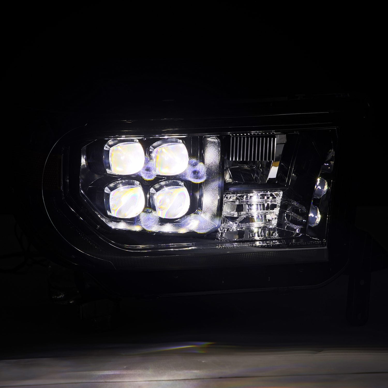 AlphaRex 880820 07-13 Toyota Tundra/08-17 Toyota Sequoia MK II NOVA-Series LED Projector Headlights Alpha-Black (With Level Adjuster) - 880820 AlphaRex