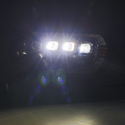 AlphaRex 12-15 Toyota Tacoma NOVA-Series LED Projector Headlights Alpha-Black - 880752 AlphaRex