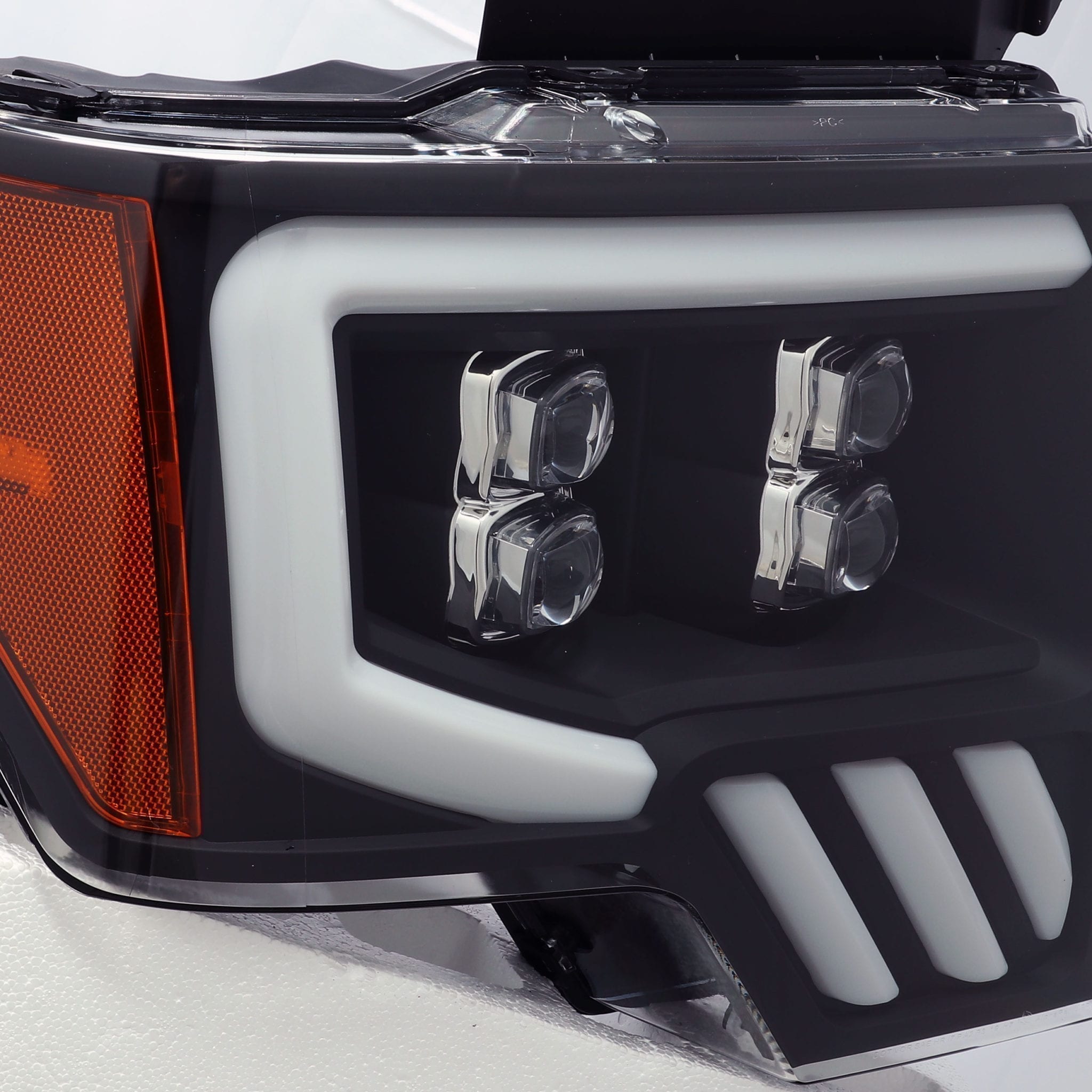 AlphaRex 09-14 Ford F150 NOVA-Series LED Projector Headlights Black - 880192