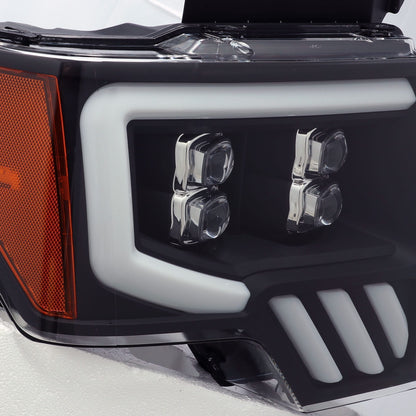 AlphaRex 09-14 Ford F150 NOVA-Series LED Projector Headlights Black - 880192 AlphaRex