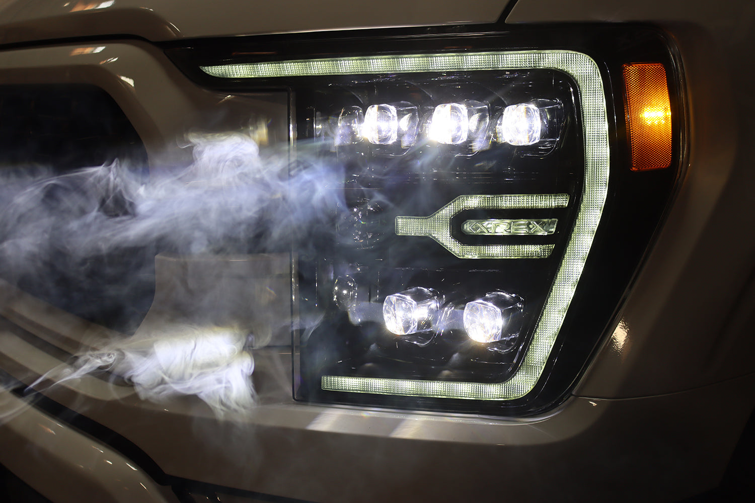AlphaRex 21-23 Ford F150 / 21-23 Ford F150 Raptor NOVA-Series LED Projector Headlights Alpha-Black - 880138 AlphaRex