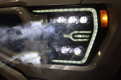 AlphaRex 21-23 Ford F150 / 21-23 Ford F150 Raptor NOVA-Series LED Projector Headlights Alpha-Black - 880138 AlphaRex