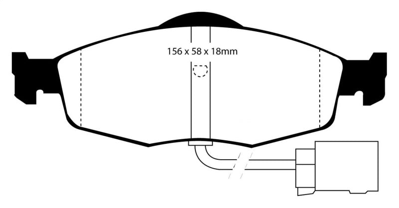 EBC YellowStuff Front Brake Pads - DP4955R