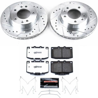 Power Stop 86-91 Mazda RX-7 Front Z26 Street Warrior Brake Kit PowerStop