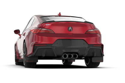 Rally Armor - 23-24 Acura Integra + Integra Type-S Black UR Mud Flap W/White Logo (No Drilling Req.)