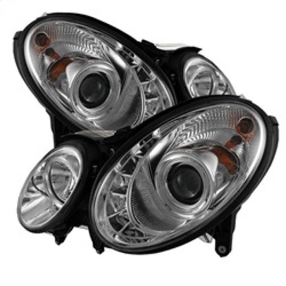 Spyder Mercedes Benz E-Class 07-09 Projector Headlights Halogen - DRL Chrm PRO-YD-MBW21107-DRL-C SPYDER