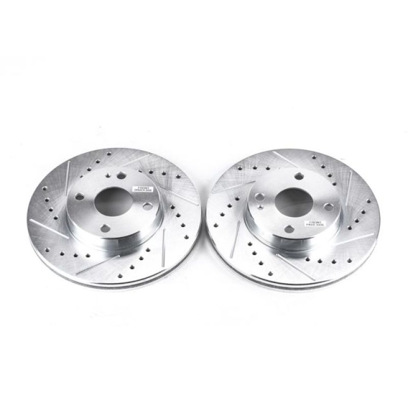 Power Stop 94-97 Mazda Miata Front Evolution Drilled & Slotted Rotors - Pair PowerStop