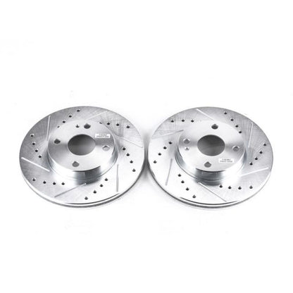 Power Stop 94-97 Mazda Miata Front Evolution Drilled & Slotted Rotors - Pair PowerStop