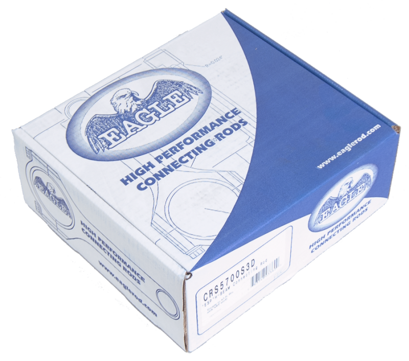 Eagle Chevrolet Small Block 5.700in Length 2.000in Rod Journal Forged Steel H-Beam Rods - Set of 8