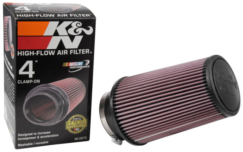 K&N Universal Rubber Filter 4inch FLG / 6inch OD-B / 4-5/8inch OD-T / 9inch H K&N Engineering