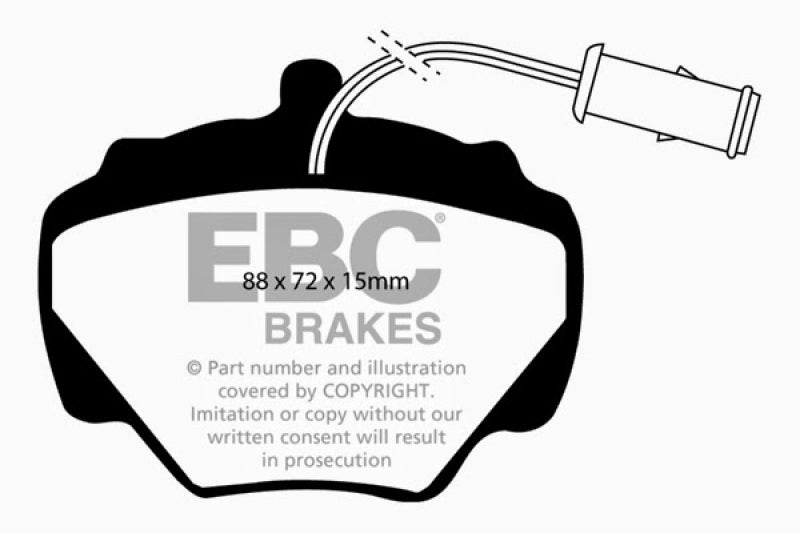 EBC YellowStuff Rear Brake Pads - DP4663R EBC