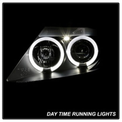 Spyder BMW Z4 03-08 Projector Headlights Halogen Model Only - LED Halo Black PRO-YD-BMWZ403-HL-BK SPYDER
