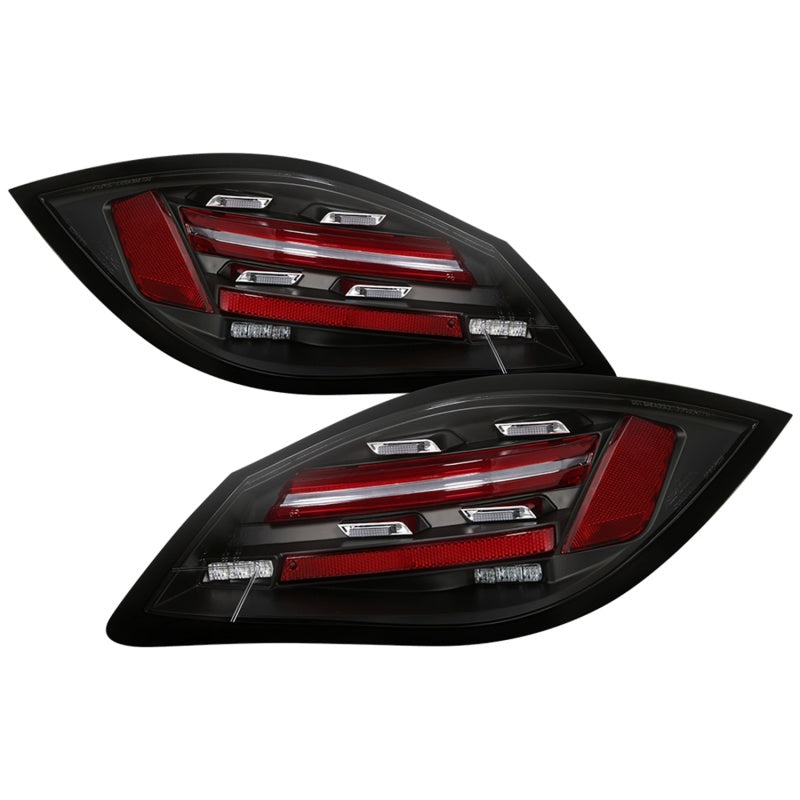 Spyder Porsche 987 Cayman 06-08 / Boxster 09-12 LED Tail Lights - Sequential Signal - Black SPYDER