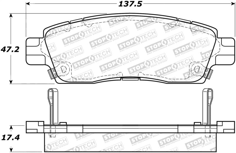 StopTech Street Disc Brake Pads - 305.08830