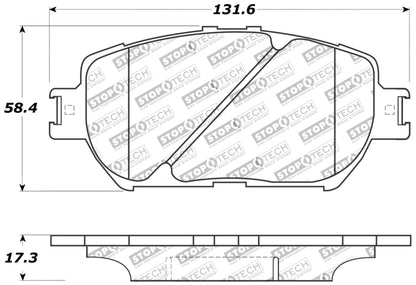 StopTech Performance 06 Lexus GS / 09-10 IS Front Brake Pads Stoptech